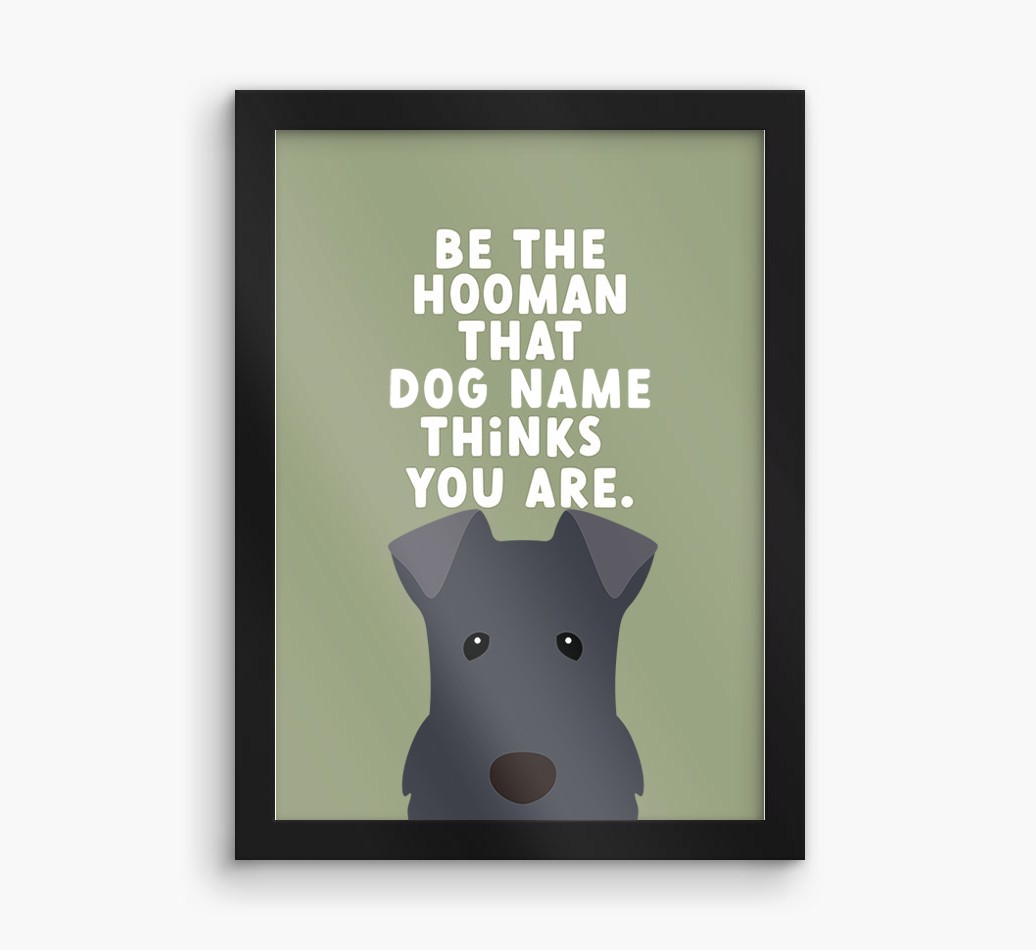 Be The Hooman: Personalised {breedFullName} Framed Print