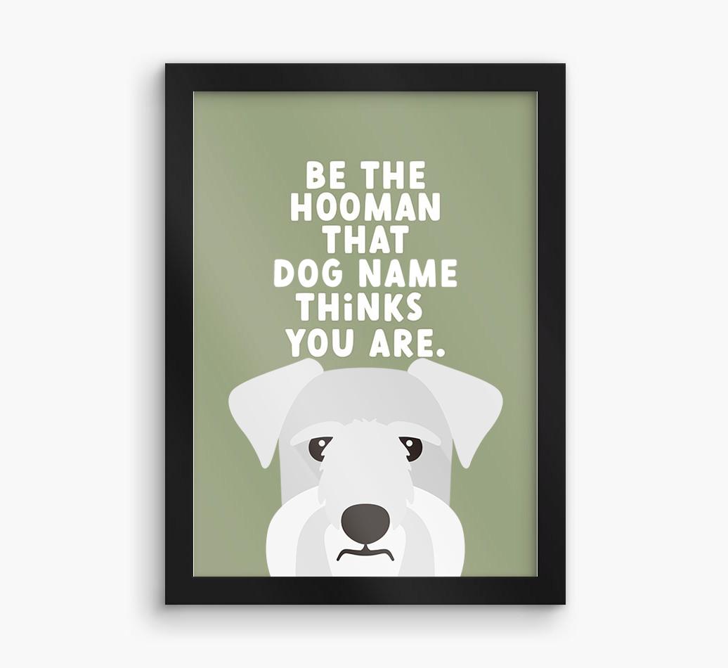 Be The Hooman: Personalized {breedFullName} Framed Print