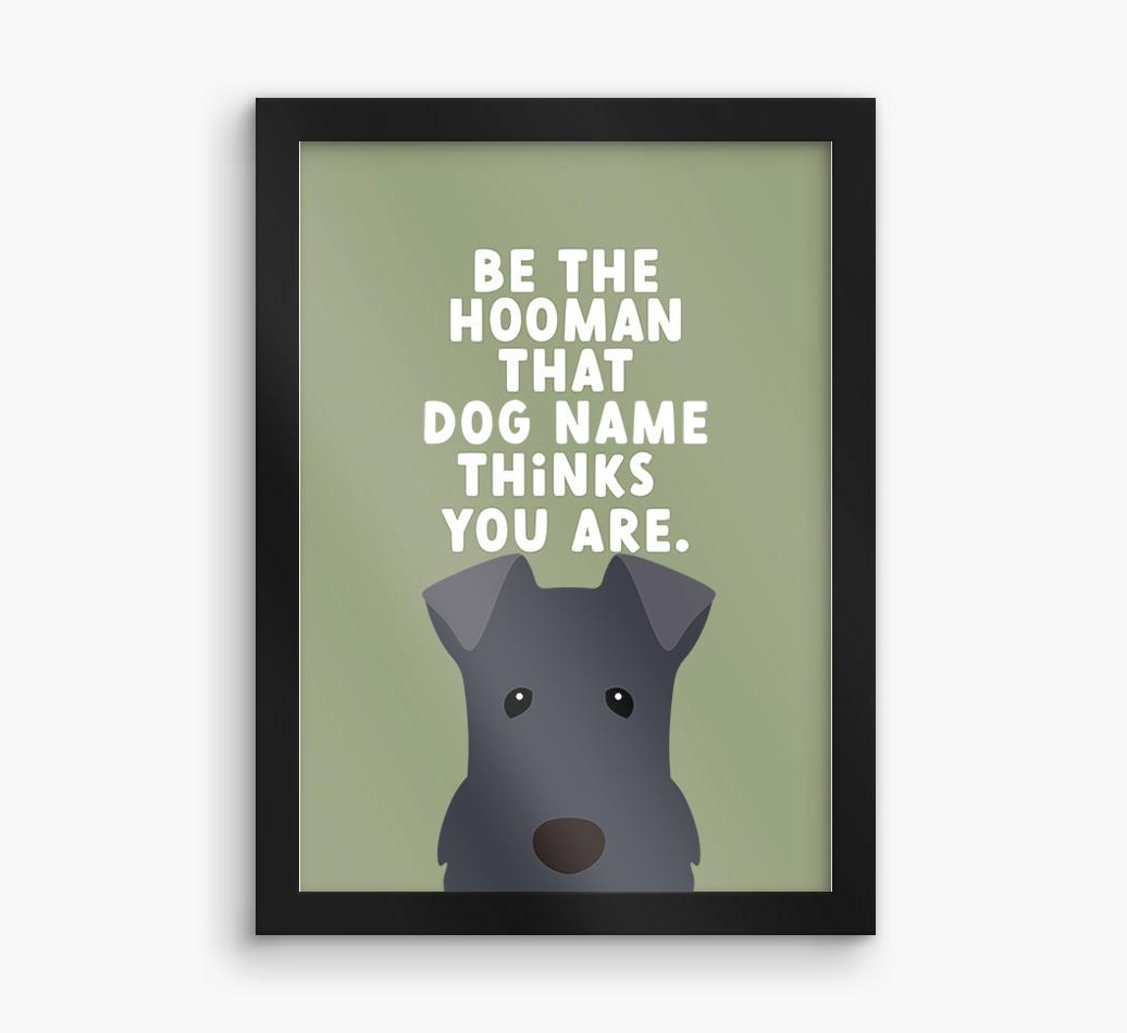 Be The Hooman: Personalized {breedFullName} Framed Print