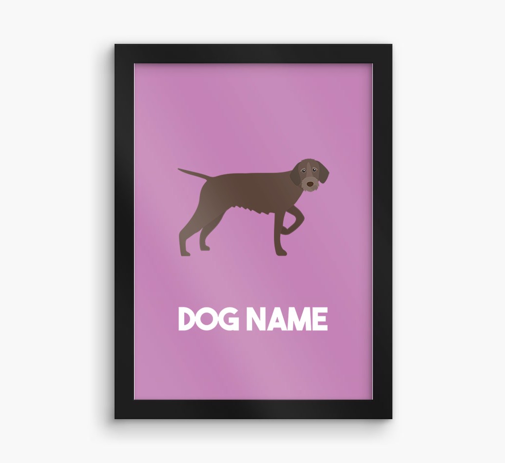 Dog Name & Profile: Personalised {breedFullName} Framed Print