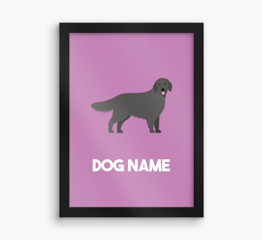 Dog Name & Profile: Personalized {breedFullName} Framed Print