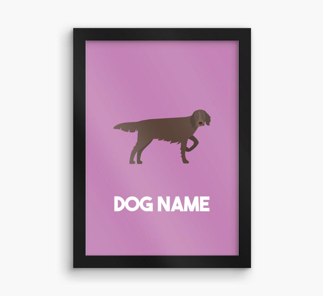 Dog Name & Profile: Personalized {breedFullName} Framed Print