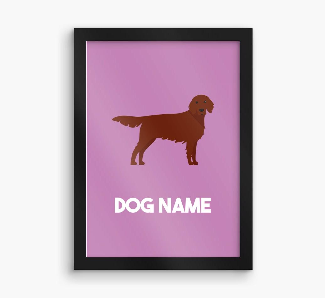 Dog Name & Profile: Personalized {breedFullName} Framed Print