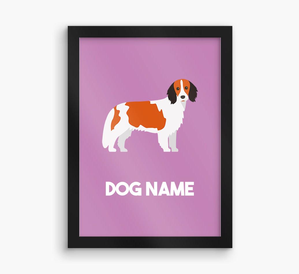 Dog Name & Profile: Personalized {breedFullName} Framed Print