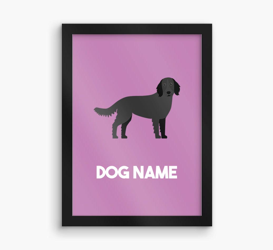 Dog Name & Profile: Personalized {breedFullName} Framed Print