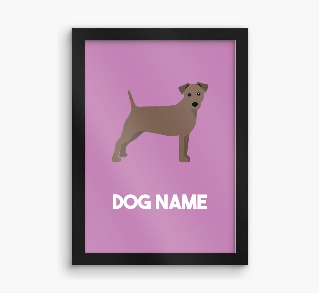 Dog Name & Profile: Personalized {breedFullName} Framed Print