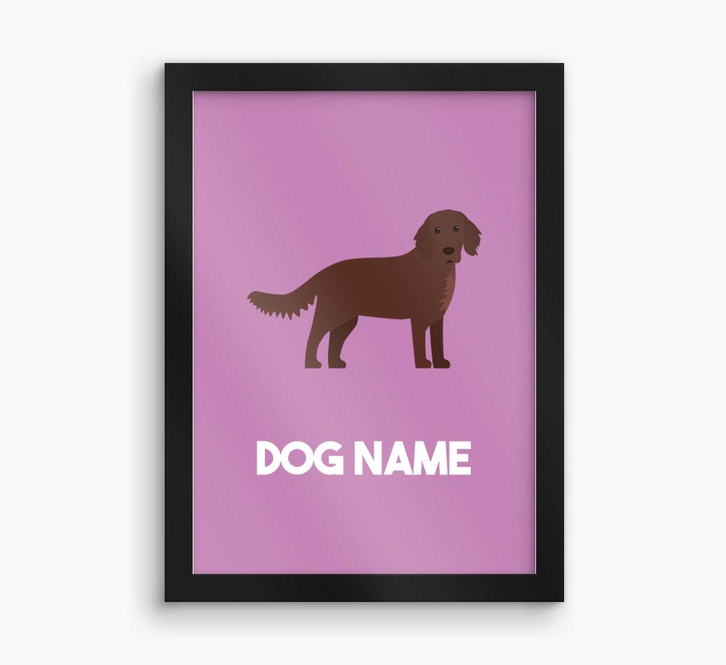 Dog Name & Profile: Personalized {breedFullName} Framed Print