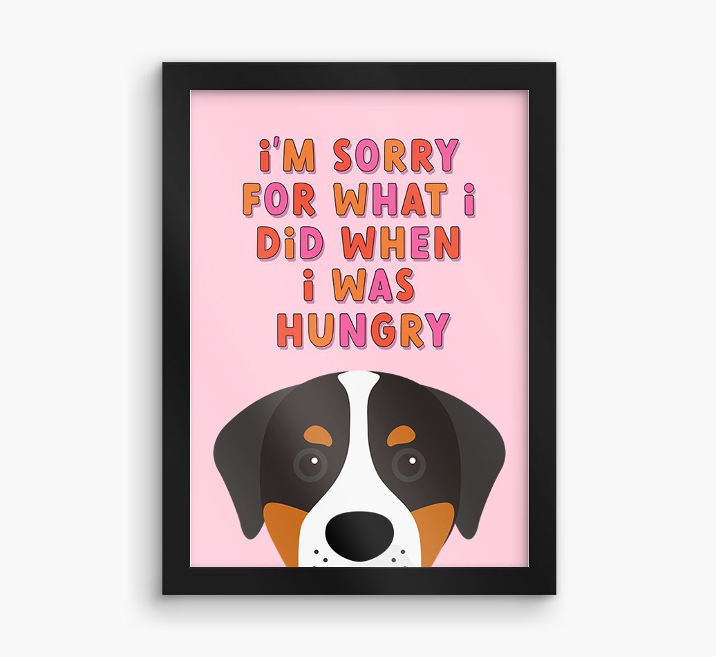 Sorry For What I Did: Personalised {breedFullName} Framed Print