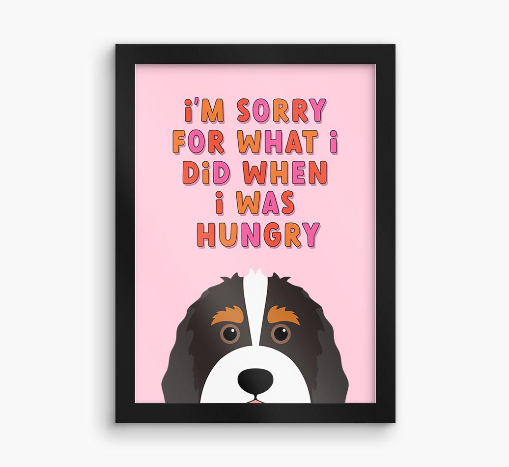 Sorry For What I Did: Personalized {breedFullName} Framed Print