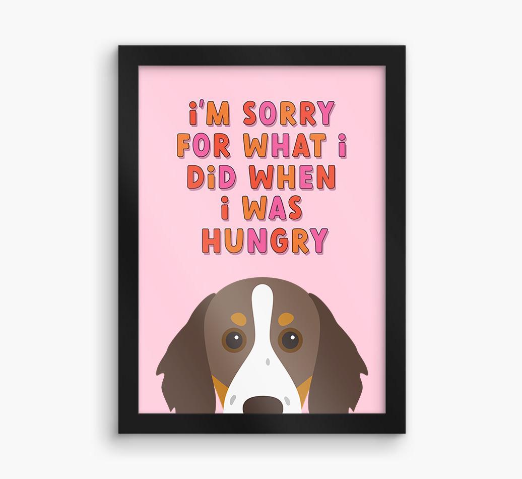 Sorry For What I Did: Personalized {breedFullName} Framed Print
