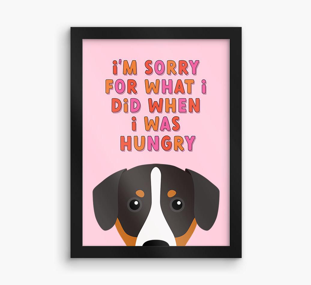 Sorry For What I Did: Personalized {breedFullName} Framed Print
