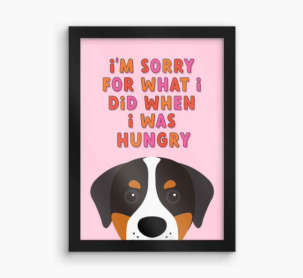 Sorry For What I Did: Personalized {breedFullName} Framed Print