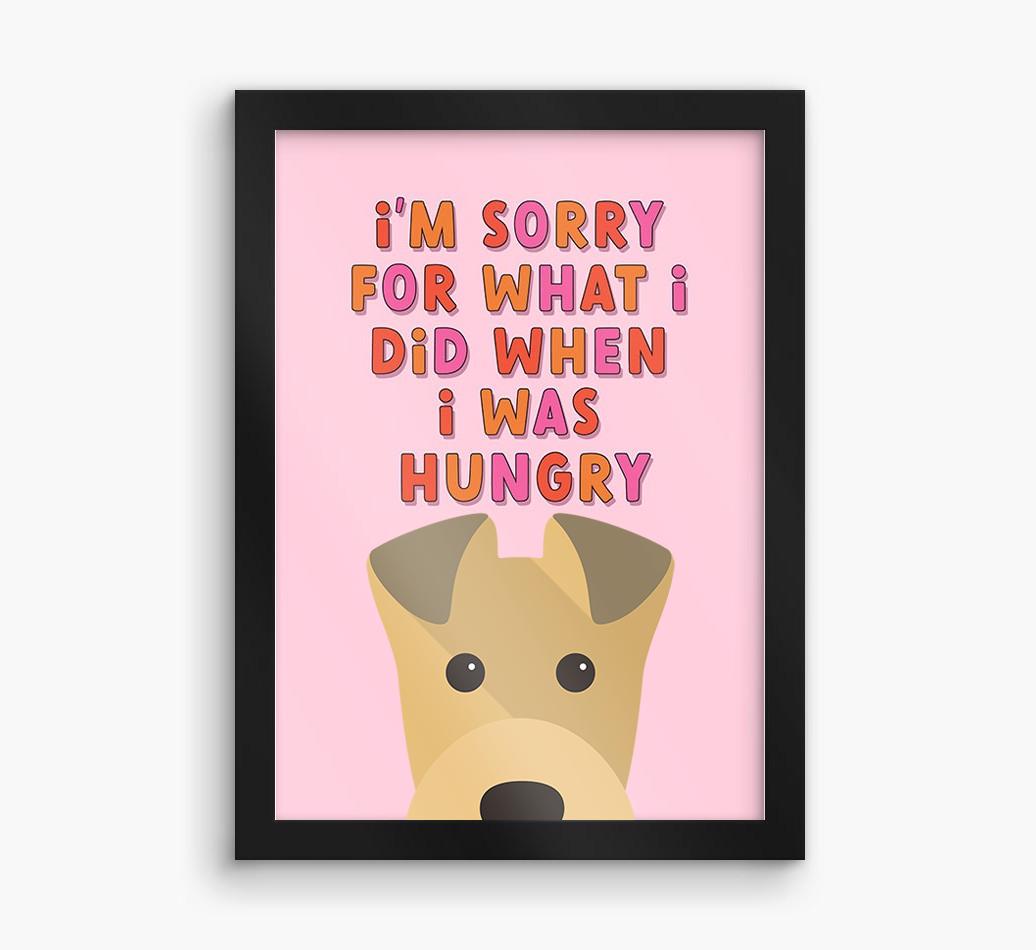 Sorry For What I Did: Personalized {breedFullName} Framed Print
