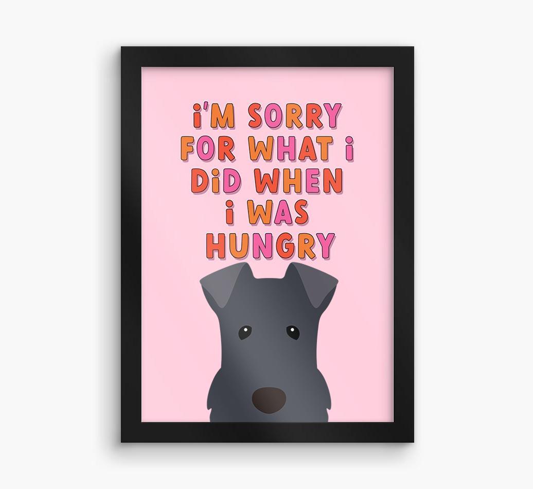 Sorry For What I Did: Personalized {breedFullName} Framed Print