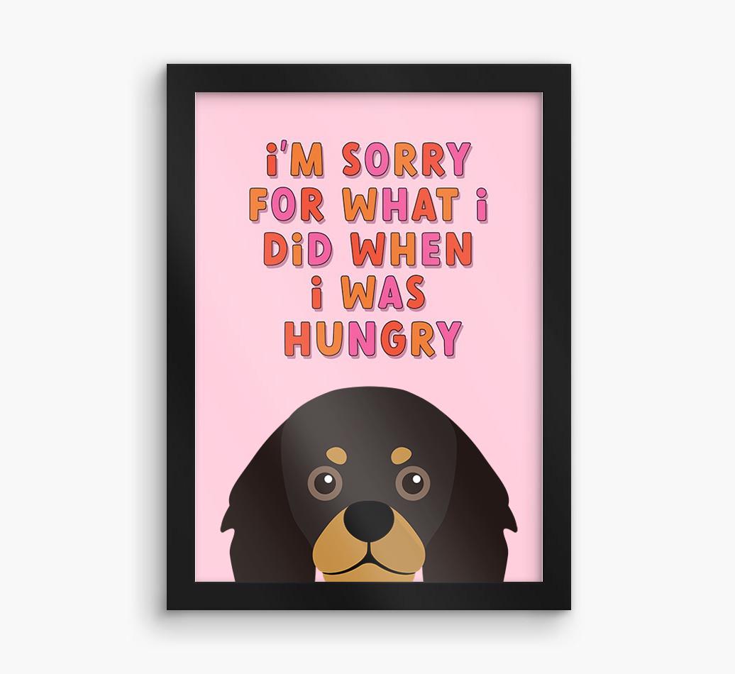 Sorry For What I Did: Personalized {breedFullName} Framed Print