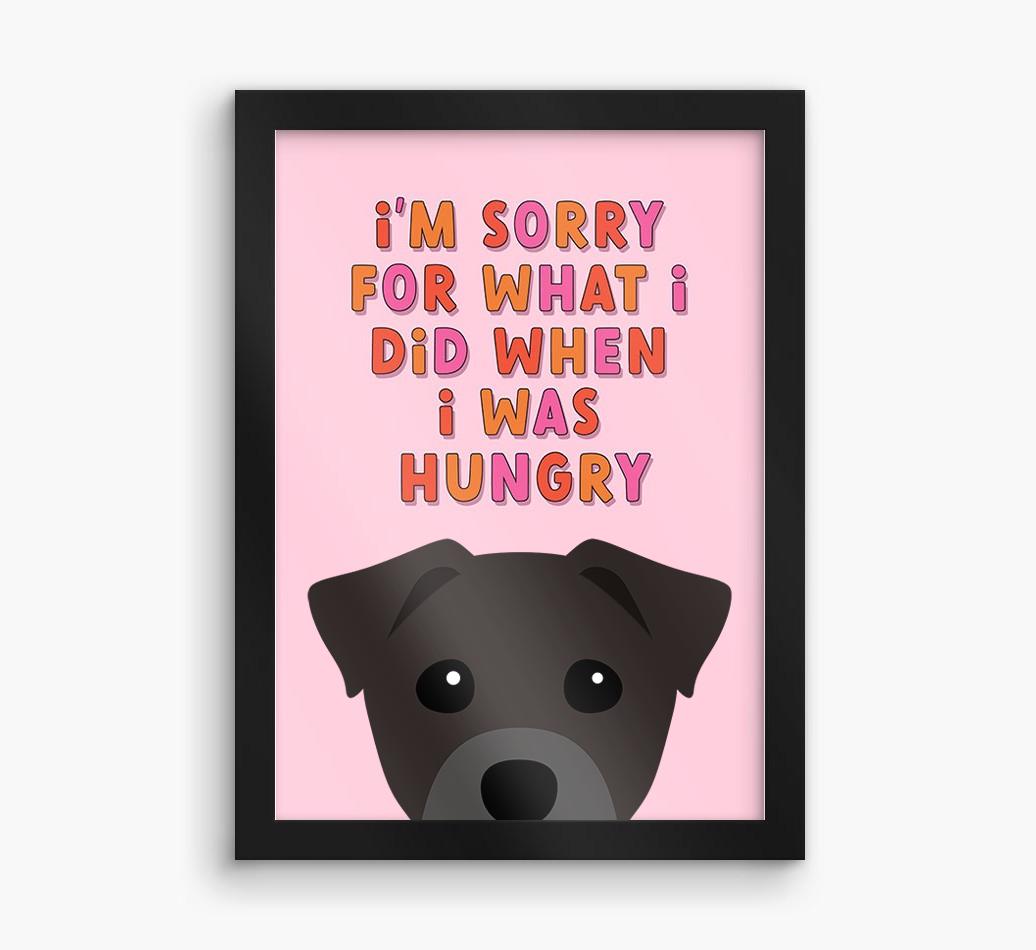 Sorry For What I Did: Personalized {breedFullName} Framed Print