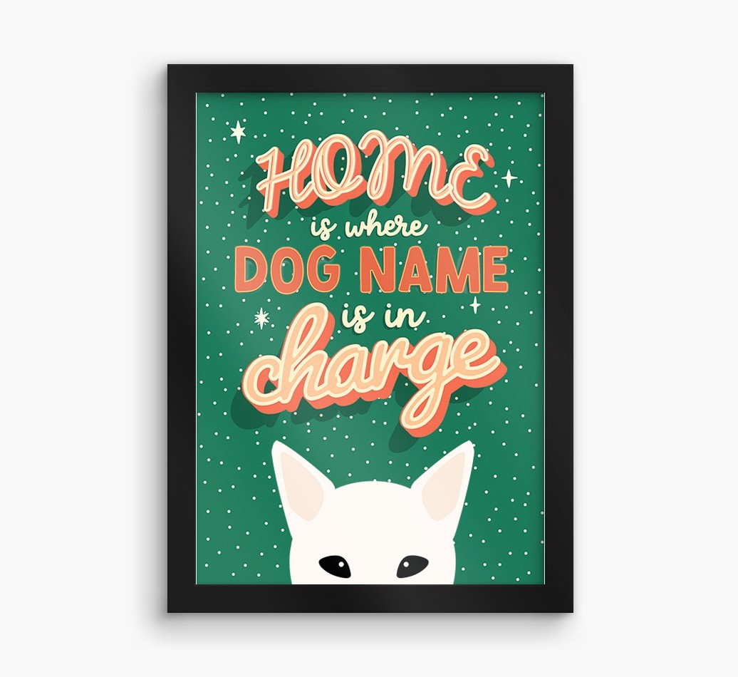 Home Is Where: Personalized {breedFullName} Framed Print