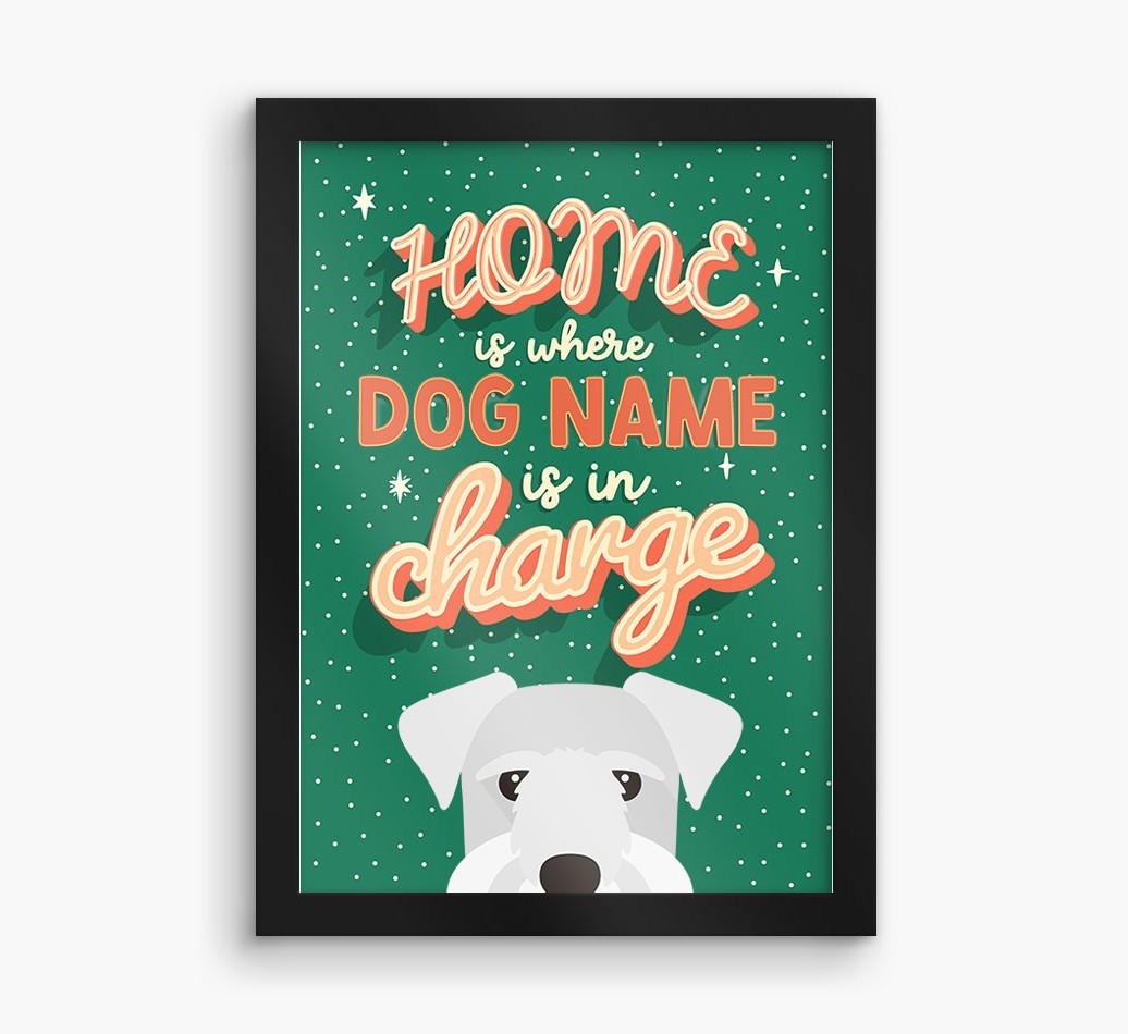 Home Is Where: Personalised {breedFullName} Framed Print