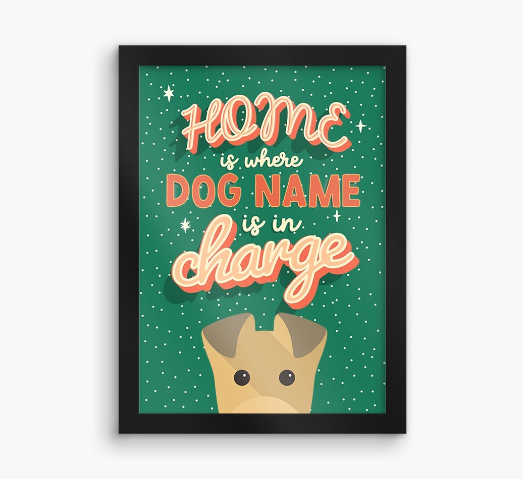Home Is Where: Personalised {breedFullName} Framed Print
