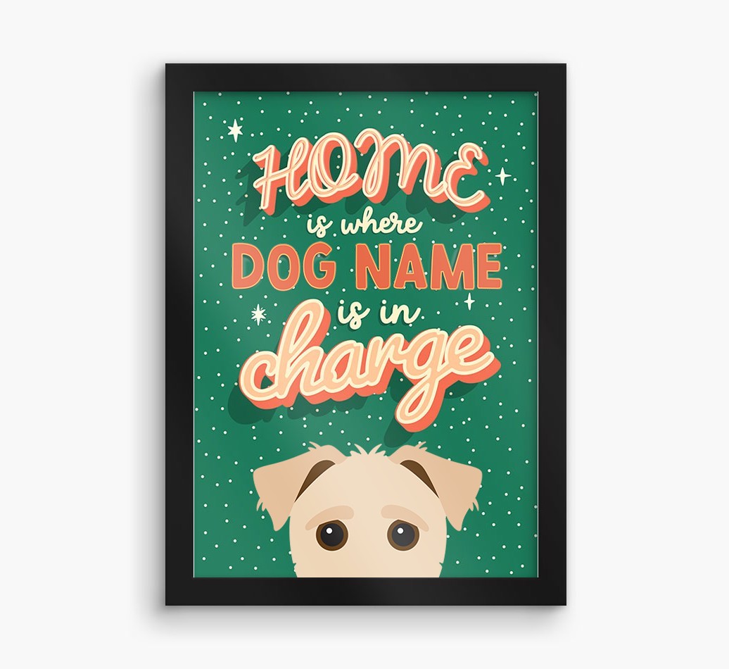 Home Is Where: Personalised {breedFullName} Framed Print