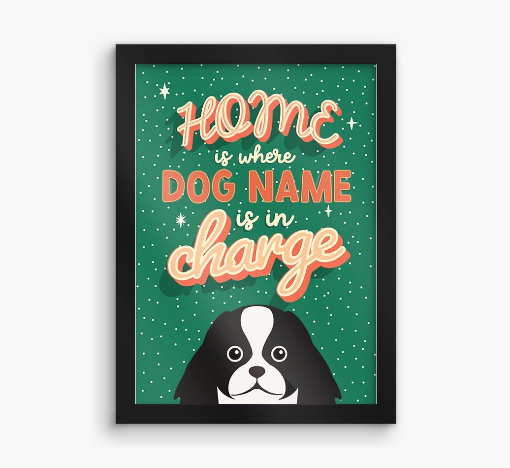 Home Is Where: Personalized {breedFullName} Framed Print
