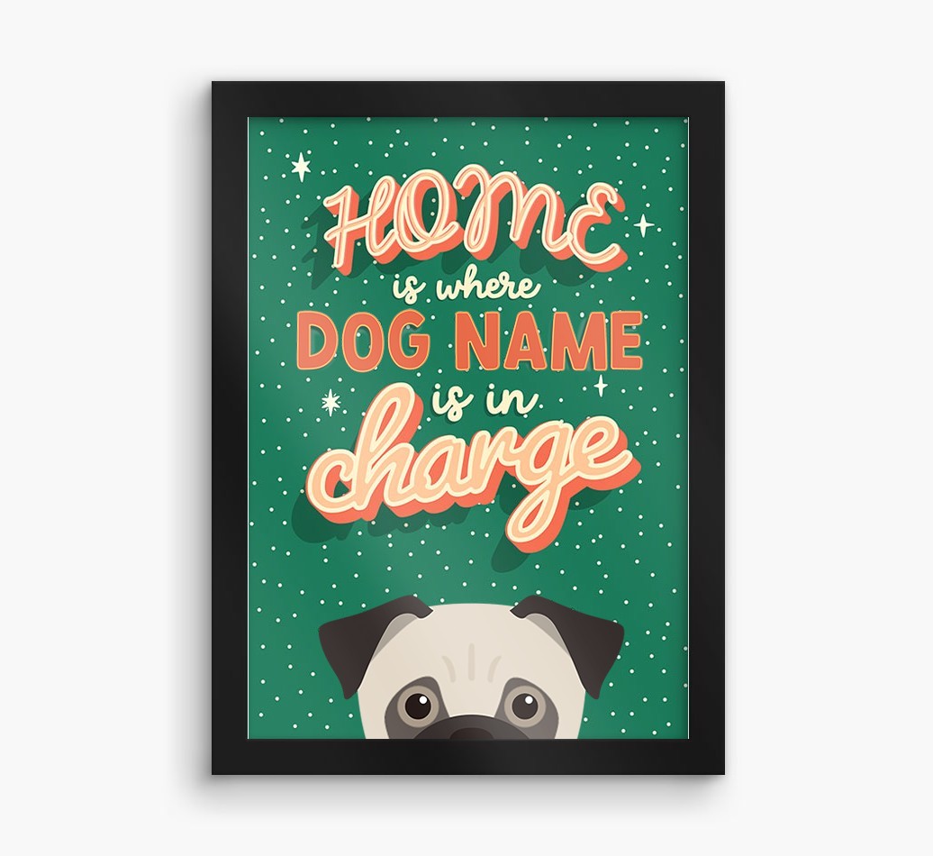 Home Is Where: Personalized {breedFullName} Framed Print