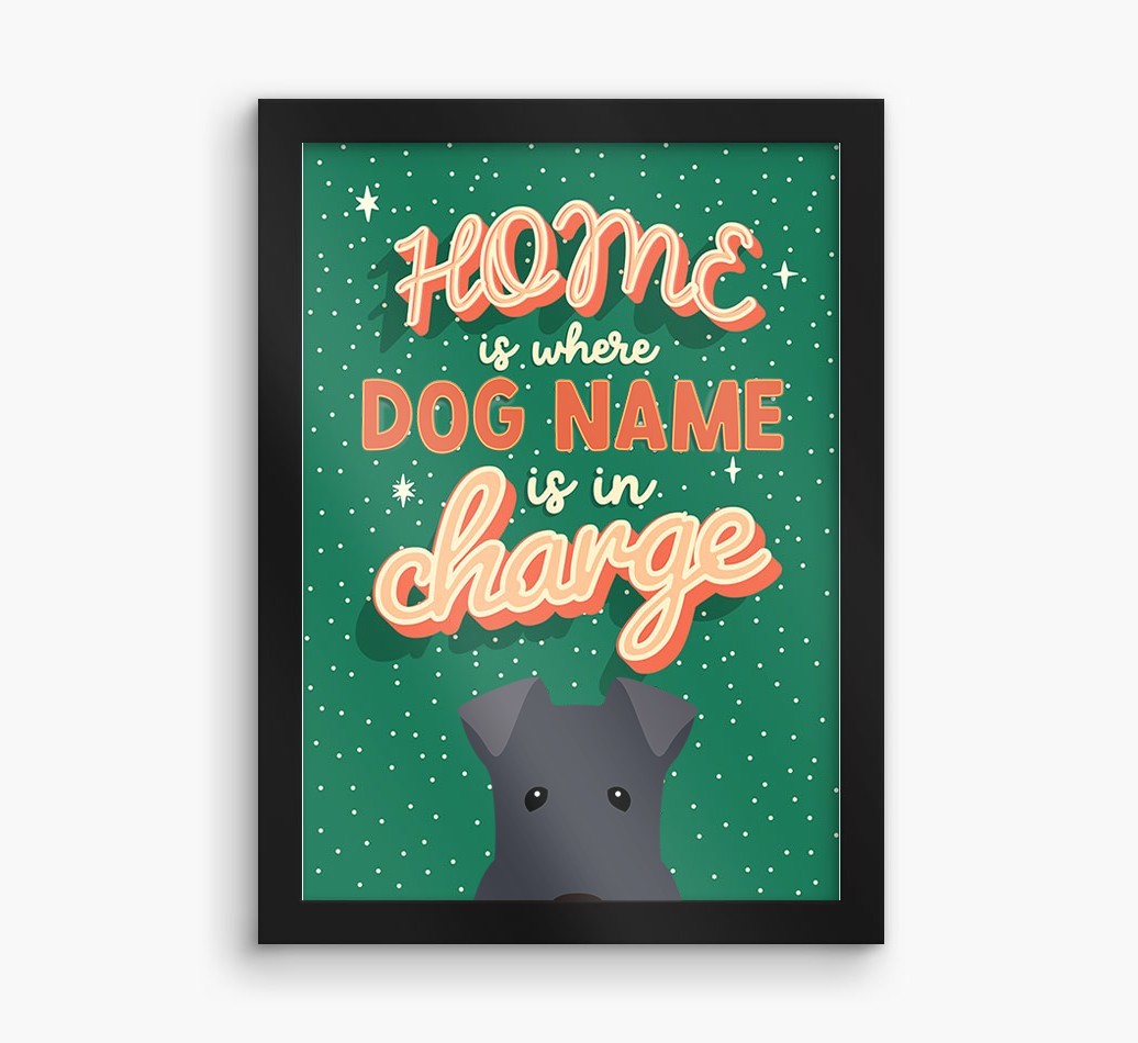 Home Is Where: Personalised {breedFullName} Framed Print