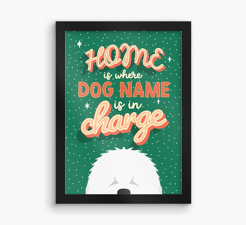 Home Is Where: Personalized {breedFullName} Framed Print