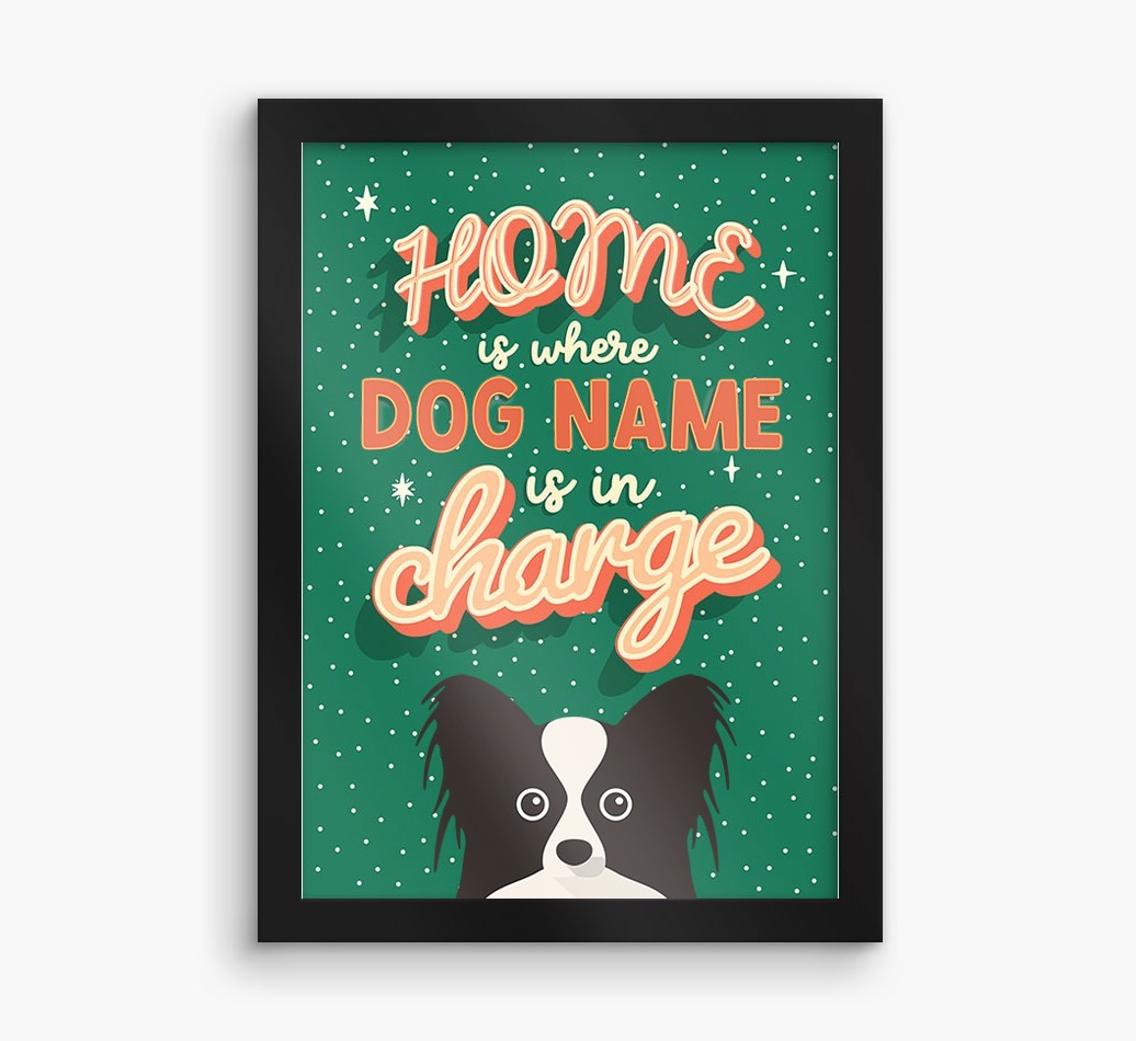 Home Is Where: Personalized {breedFullName} Framed Print