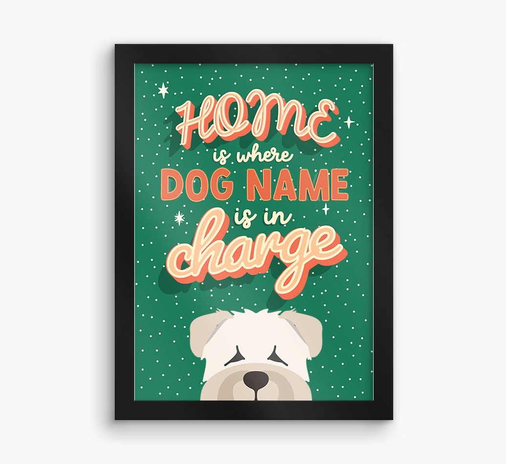 Home Is Where: Personalised {breedFullName} Framed Print