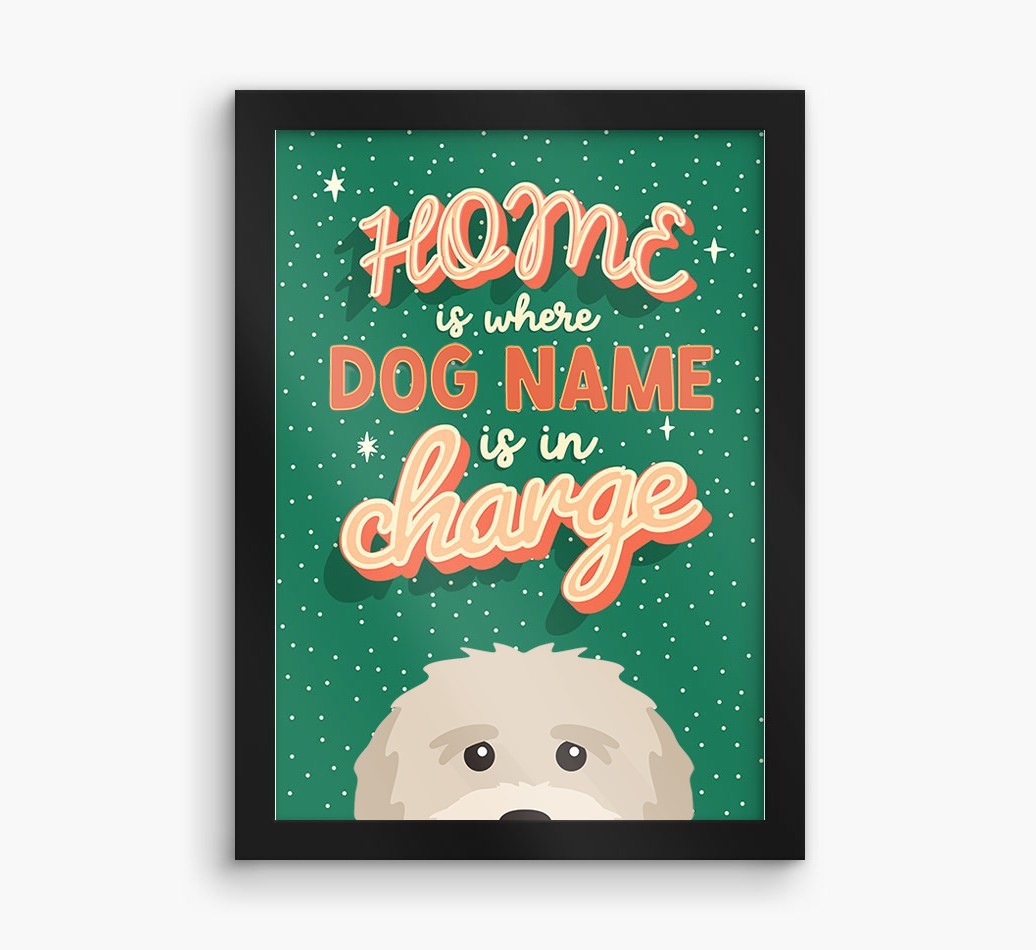 Home Is Where: Personalised {breedFullName} Framed Print