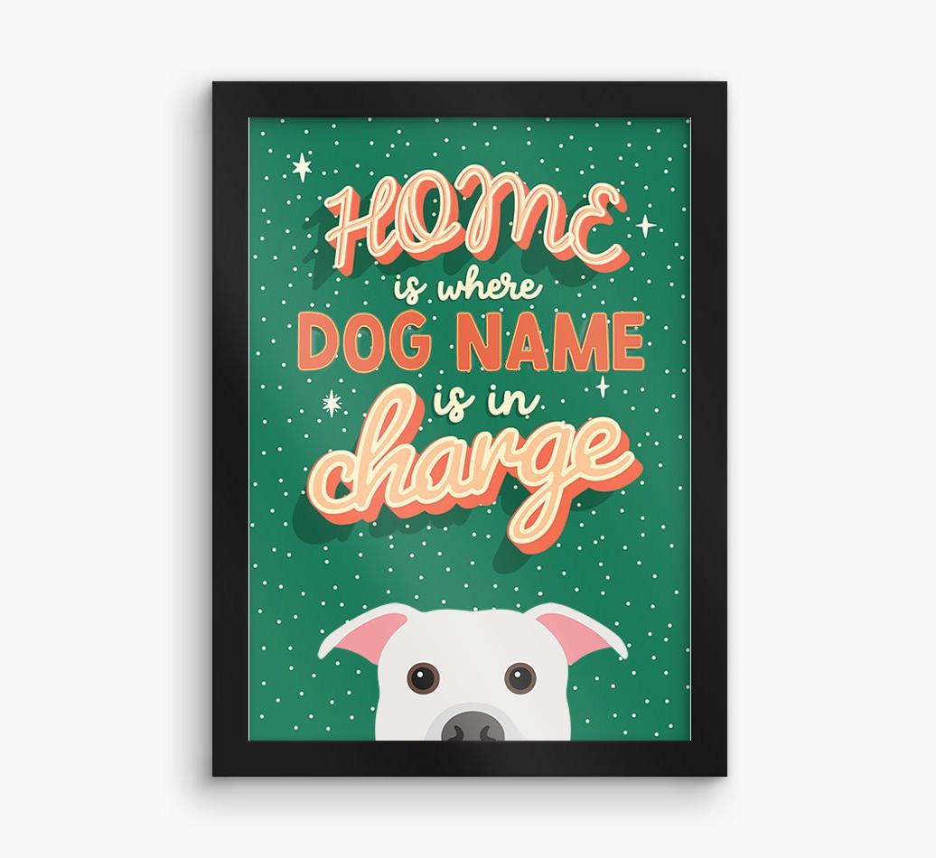 Home Is Where: Personalized {breedFullName} Framed Print