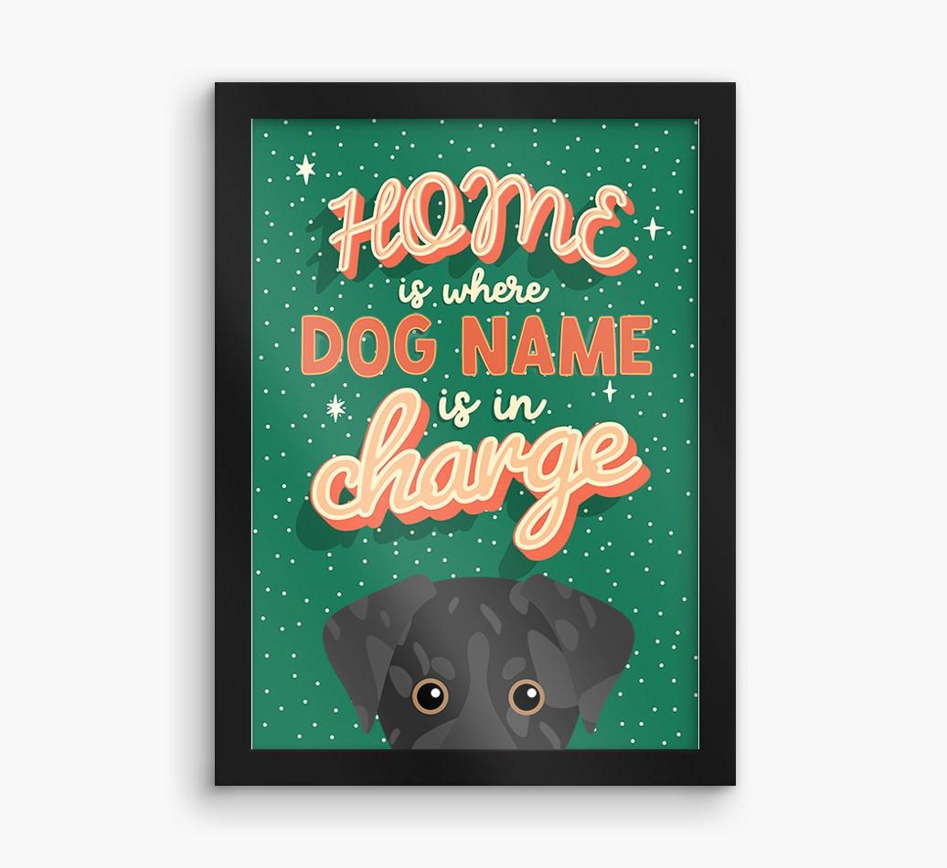 Home Is Where: Personalized {breedFullName} Framed Print