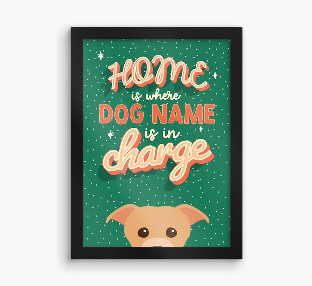 Home Is Where: Personalized {breedFullName} Framed Print