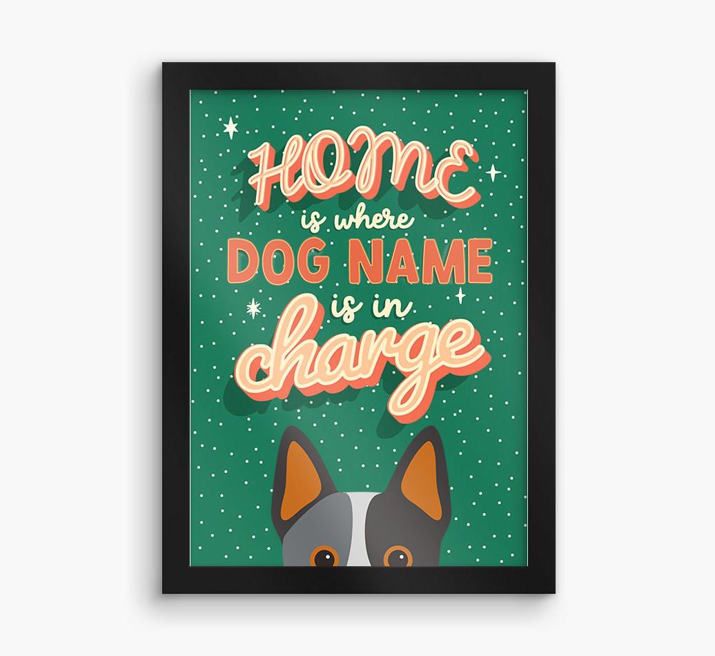 Home Is Where: Personalized {breedFullName} Framed Print