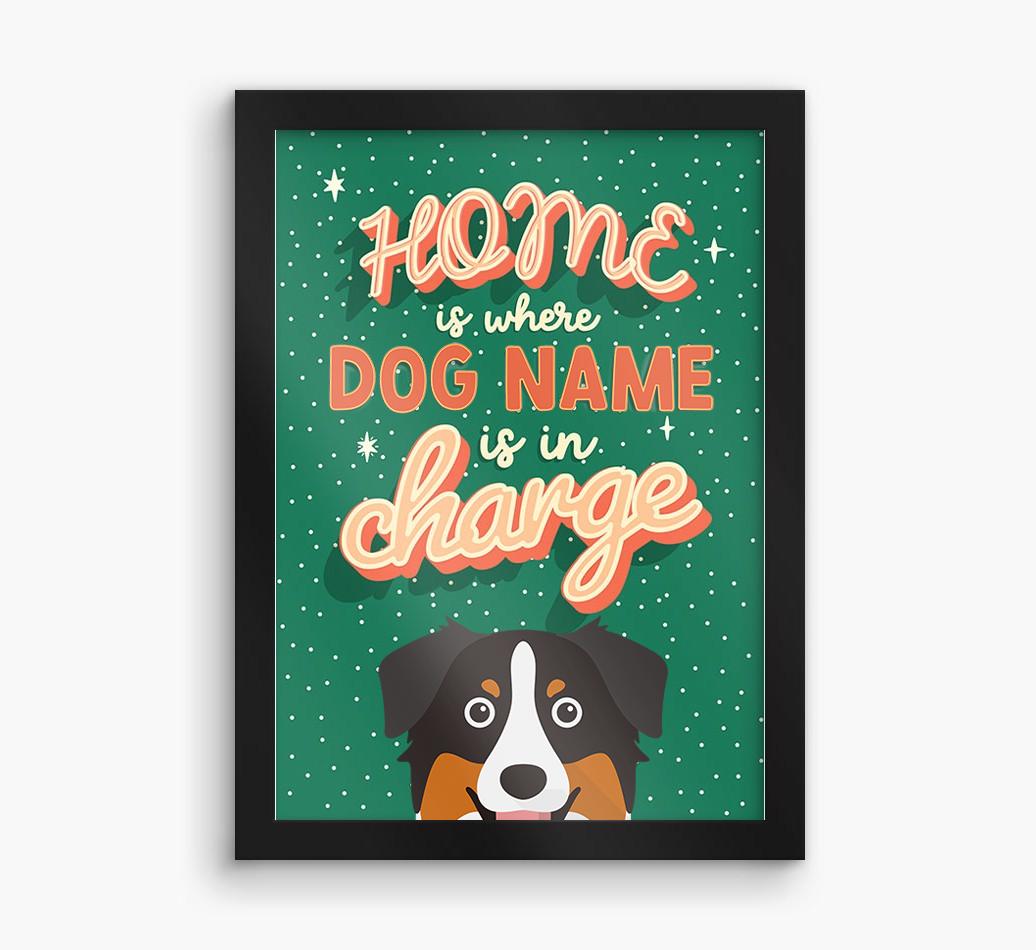 Home Is Where: Personalized {breedFullName} Framed Print