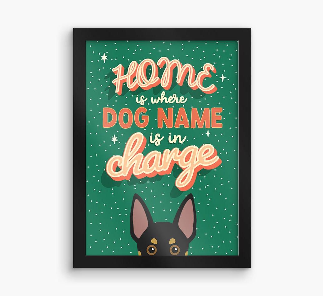 Home Is Where: Personalized {breedFullName} Framed Print