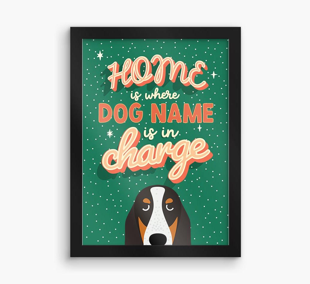 Home Is Where: Personalized {breedFullName} Framed Print