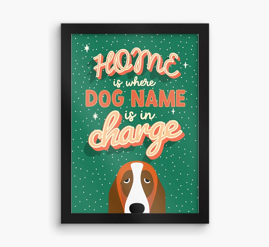 Home Is Where: Personalized {breedFullName} Framed Print