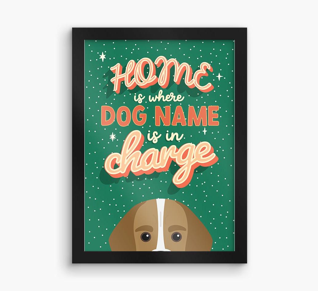 Home Is Where: Personalized {breedFullName} Framed Print