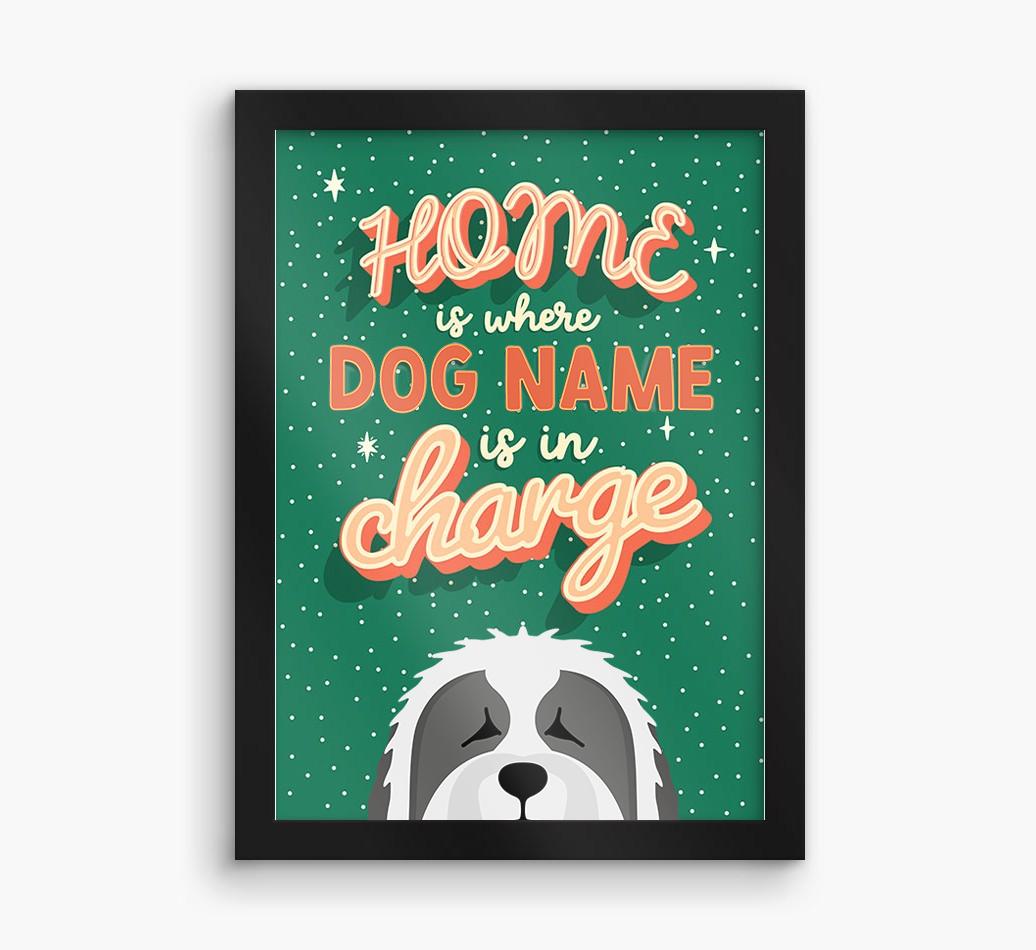 Home Is Where: Personalized {breedFullName} Framed Print