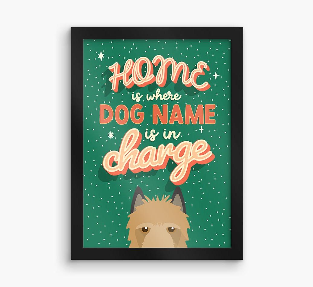 Home Is Where: Personalized {breedFullName} Framed Print
