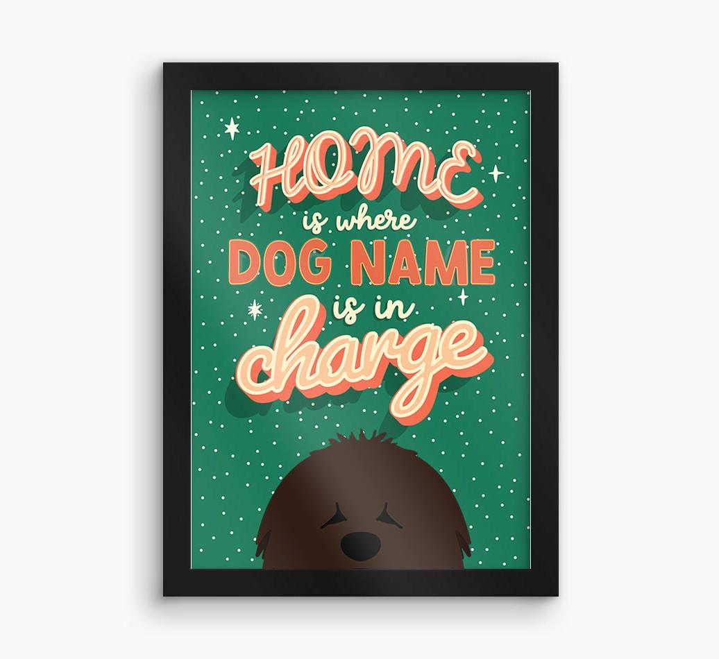 Home Is Where: Personalized {breedFullName} Framed Print