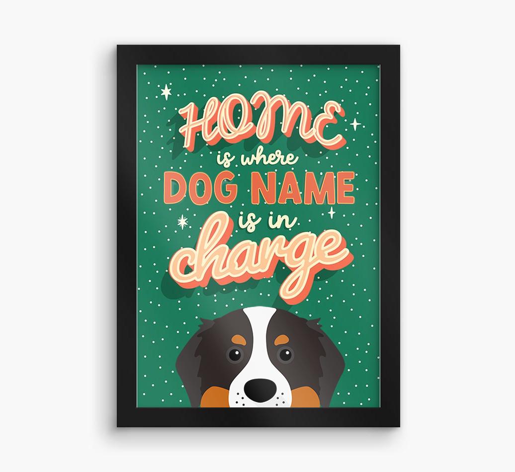 Home Is Where: Personalized {breedFullName} Framed Print