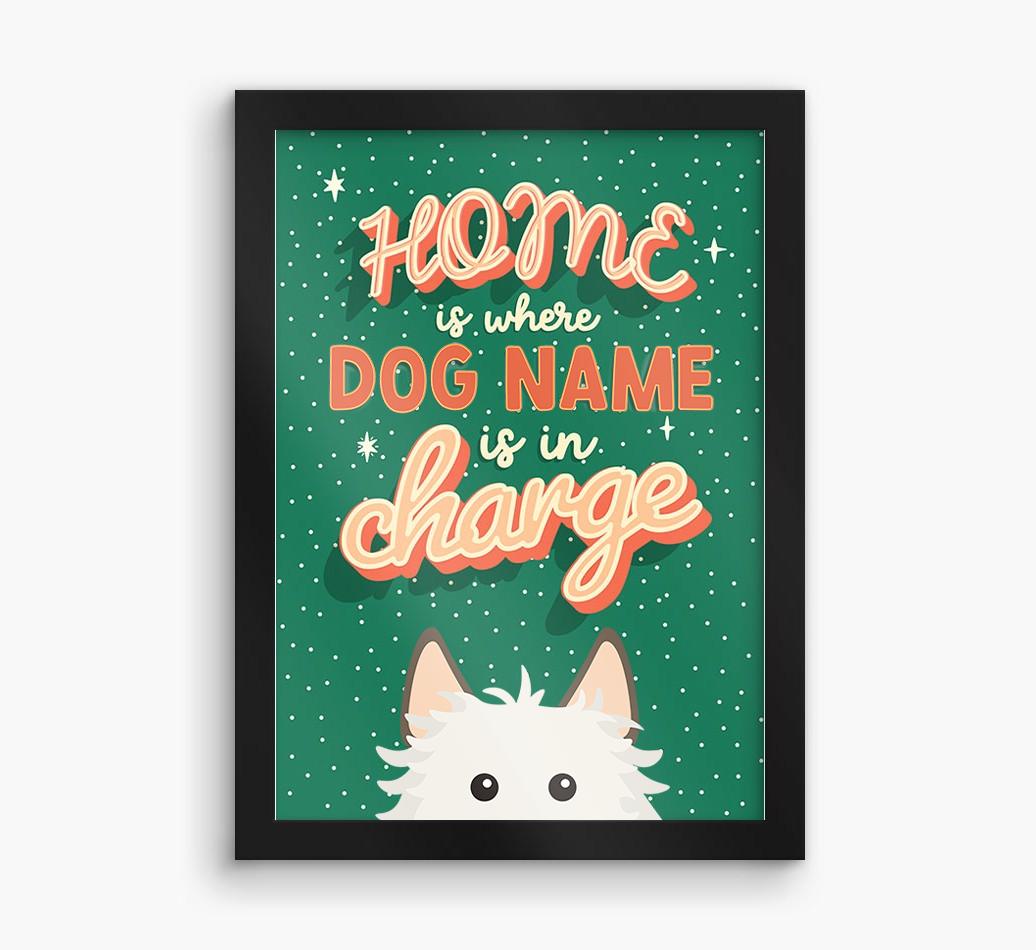 Home Is Where: Personalized {breedFullName} Framed Print