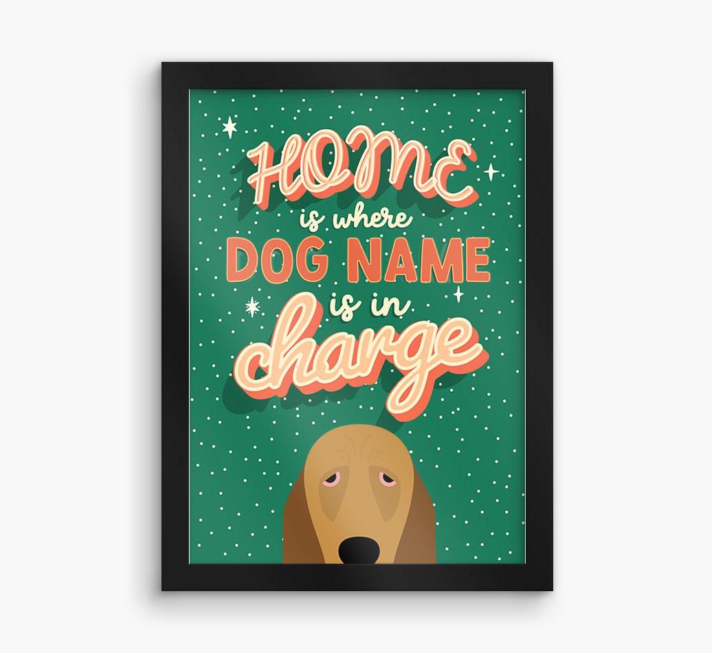 Home Is Where: Personalized {breedFullName} Framed Print