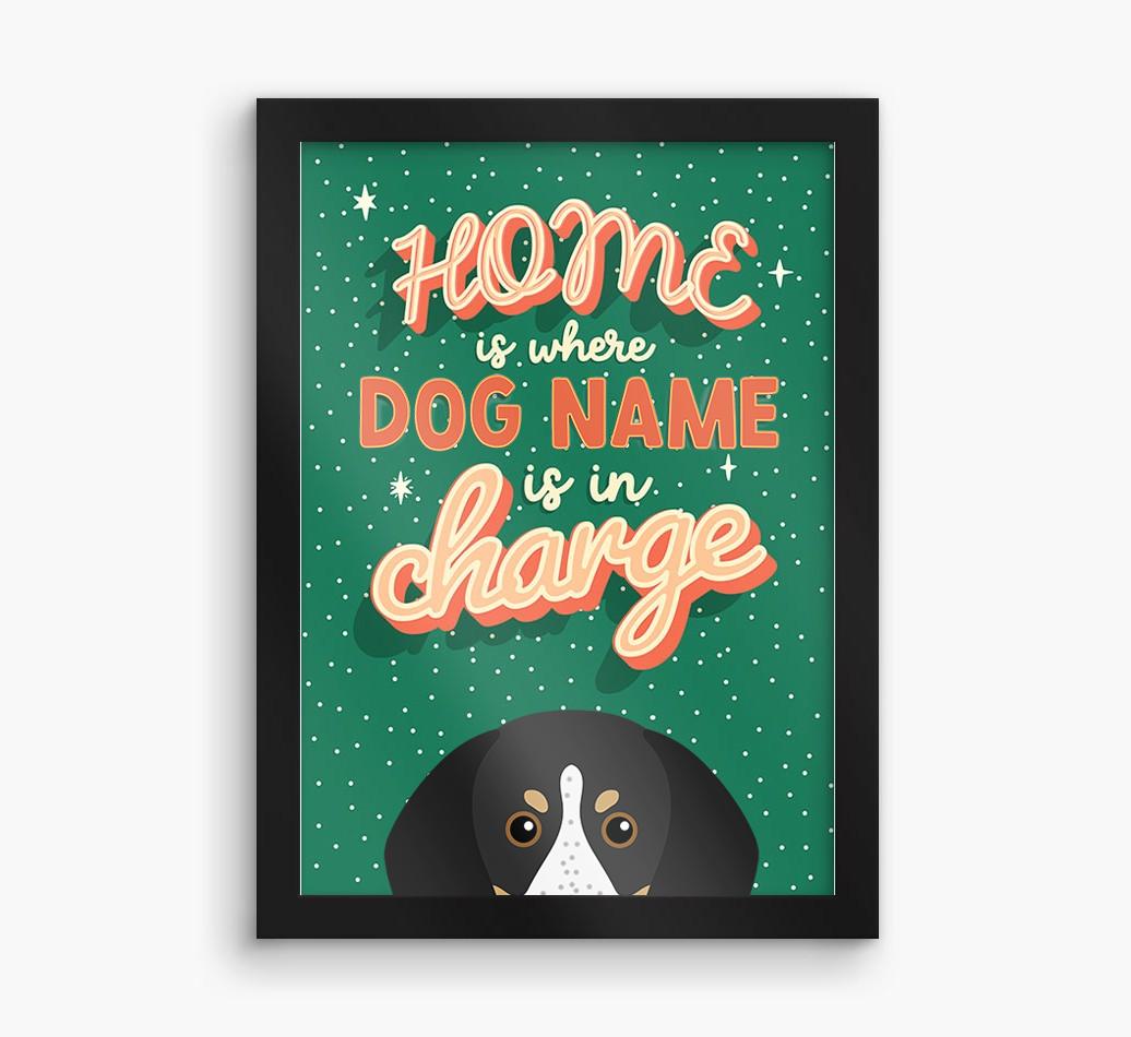 Home Is Where: Personalized {breedFullName} Framed Print