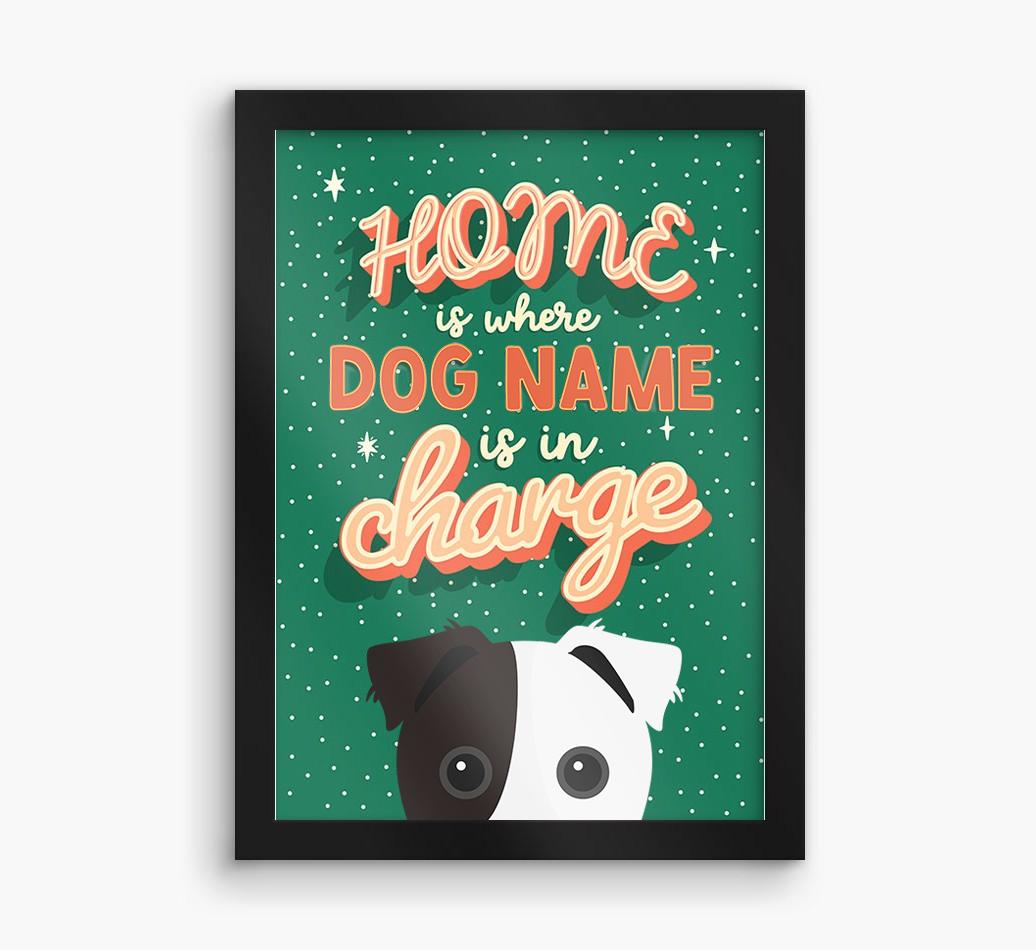 Home Is Where: Personalized {breedFullName} Framed Print