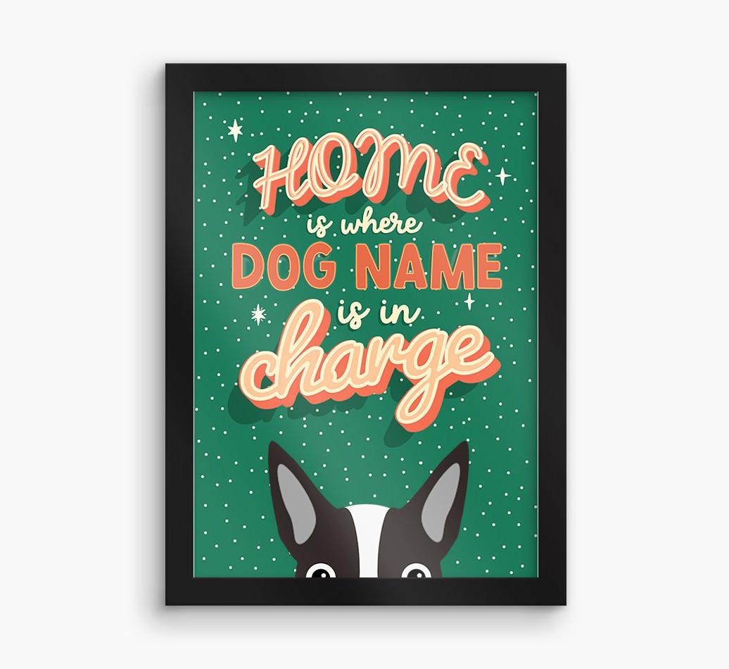 Home Is Where: Personalized {breedFullName} Framed Print