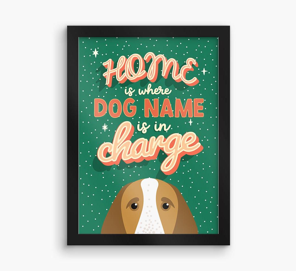 Home Is Where: Personalized {breedFullName} Framed Print